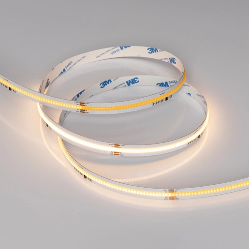 Лента светодиодная SPI-COB-X378-12mm 24V Warm2700-PX63-BPT (7 W/m, IP20, 5m) (Arlight, бегущий огонь)