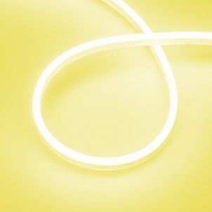 Лента светодиодная герметичная AURORA-PS-A120-12x6mm 24V Yellow (10 W/m, IP65, 2835, 5m) (Arlight, Силикон)