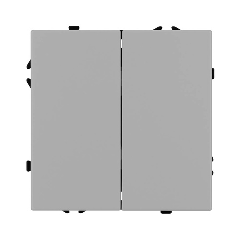Механизм выключателя двухклавишный непроходной SWT-NOBE-MK02-SFPL-IS (230V, 10A) (Arlight, Никель)