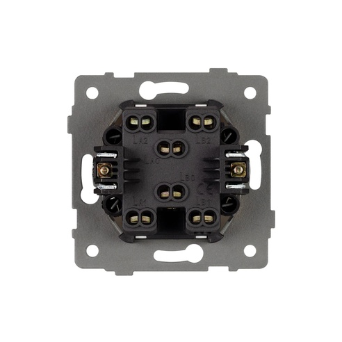Механизм выключателя двухклавишный проходной SWT-MKP2-PL-GR-V (250V, 10A) (Arlight, -)