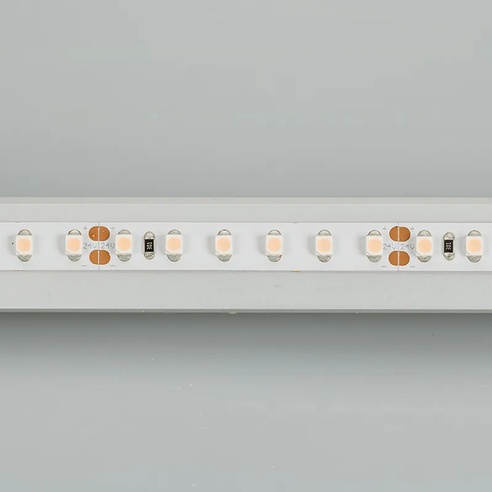 Лента светодиодная RT 2-5000 24V Cool 8K 2x (3528, 600 LED, LUX) (Arlight, 9.6 Вт/м, IP20)