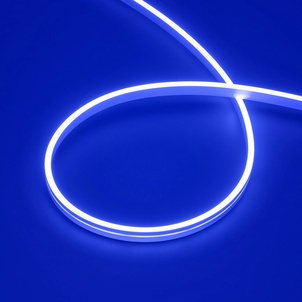 Лента светодиодная герметичная MOONLIGHT-SIDE-A168-4x10mm 24V Blue (7.2 W/m, IP65, 5m, wire x2) (Arlight, Вывод прямой, 3 года)