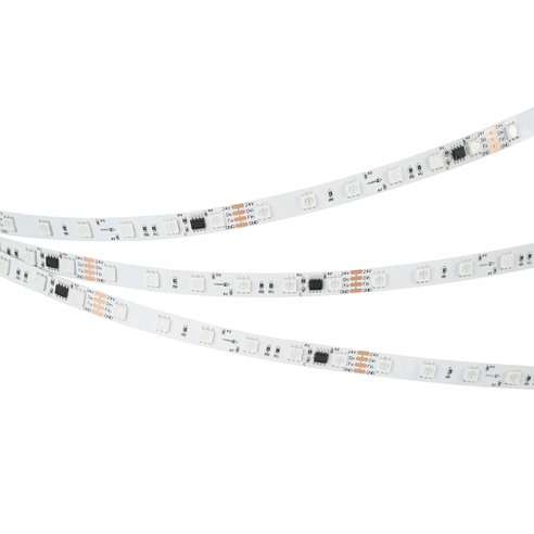 Лента светодиодная SPI-B60-10mm 24V RGB-PX6-BPT (12 W/m, IP20, 5060, 5m) (Arlight, бегущий огонь)