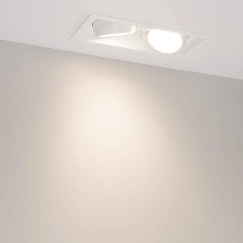Светильник MS-VORTEX-BUILT-S250x140-2x30W Day4000 (WH-WH, 50 deg, 230V) (Arlight, IP20 Металл, 5 лет)