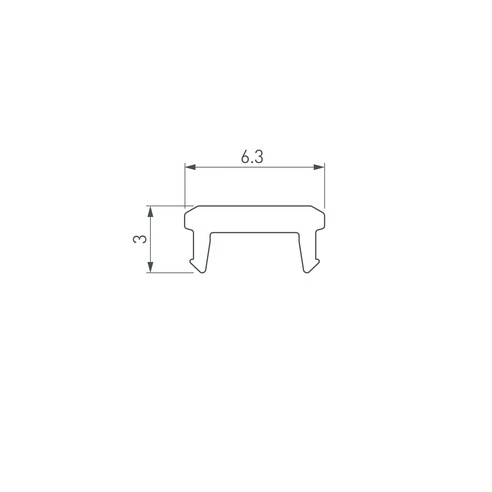 Экран SL-BEVEL-W21-2000 OPAL (Arlight, Пластик)