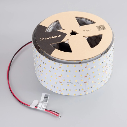 Лента светодиодная S2-2500 24V White 6000K 85mm (2835, 560 LED/m, LUX) (Arlight, 40 Вт/м, IP20)