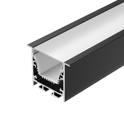 Профиль LINIA45-F-TRAY-3000 BLACK (Arlight, Алюминий)