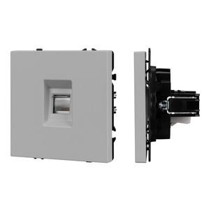 Механизм компьютерной розетки SCT-NOBE-MPC1-SFPL-IS (RJ-45, CAT6) (Arlight, Никель)