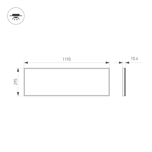 Панель IM-S300x1200-40W Warm3000 (WH, 120 deg, 230V) (Arlight, IP40 Металл, 3 года)