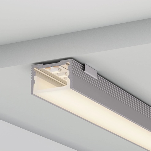 Профиль с экраном SL-SLIM20-H13-2000 ANOD+OPAL (Arlight, Алюминий)