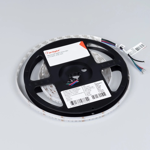 Лента светодиодная CSP-X840-12mm 24V RGBW-Warm (17.2 W/m, IP20, 5m) (Arlight, 5 лет)