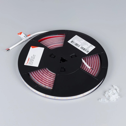 Лента светодиодная герметичная RTW-PS-A80-10mm 24V Warm3500 (6 W/m, IP67, 2835, 5m) (Arlight, 6 Вт/м, IP67)