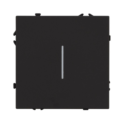Механизм выключателя одноклавишный проходной LED SWT-NOBE-MKP1-SFPL-L-BK (230V, 10A) (Arlight, -)