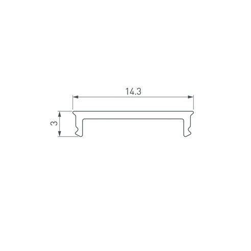 Экран SL-SLIM15-H10-W14-3000 OPAL (Arlight, Пластик)