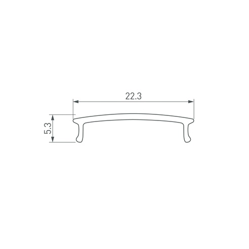 Экран ARH-WIDE-(F)-H10-2000 Opal-PM (Arlight, Пластик)