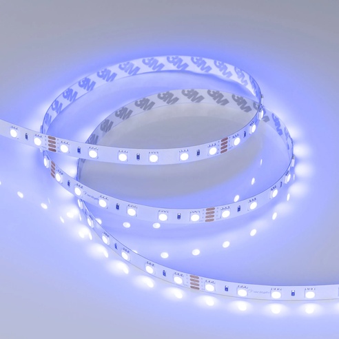 Лента светодиодная RT-B60-10mm 24V RGB (14.4 W/m, IP20, 5060, 5m) (Arlight, Открытый)