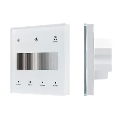 INTELLIGENT ARLIGHT Сенсорная панель SMART-DALI-301-11-1G-4SC-DT6 Белая (230V, встраиваемая, 2.4G) (IARL, IP20 Пластик, 5 лет)