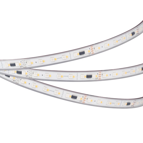 Лента светодиодная герметичная SPI-P-BA120-14mm 24V RGBW-Day-PX6-BPT (16 W/m, IP66, 5060/2835, 5m) (Arlight, бегущий огонь)