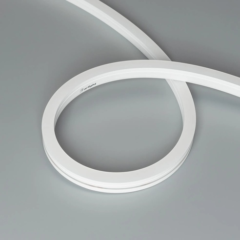 Лента светодиодная герметичная MOONLIGHT-SIDE-A140-12x17mm 24V White6000 (9.6 W/m, IP67, 5m, wire x2) (Arlight, Вывод боковой, 3 года)