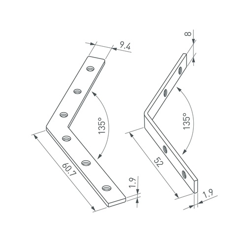 Соединитель профиля LINE-6070-135 Set (Arlight, Металл)