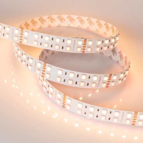 Лента светодиодная RT 2-5000 24V RGB-Warm 2x2 (5060, 720 LED, LUX) (Arlight, 32 Вт/м, IP20)