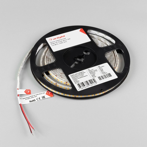 Лента герметичная RTW-SE-A160-8mm 24V White6000 (12 W/m, IP65, 5m) (Arlight, 12 Вт/м, IP65)