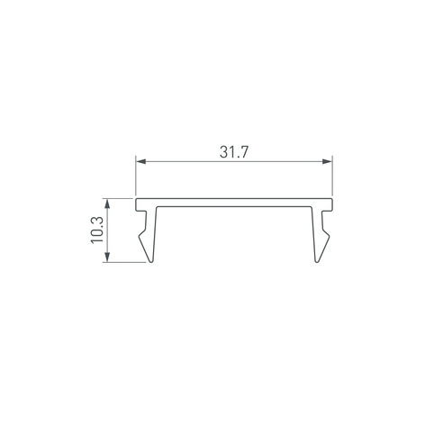 Экран LINE-S-W32-3000 OPAL  (Arlight, Пластик)