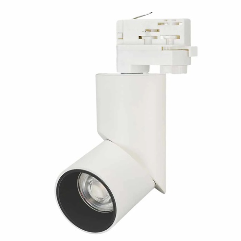 Светильник LGD-TWIST-TRACK-4TR-R70-15W Warm3000 (WH-BK, 30 deg, 48V, DALI) (Arlight, IP40 Металл, 3 года)