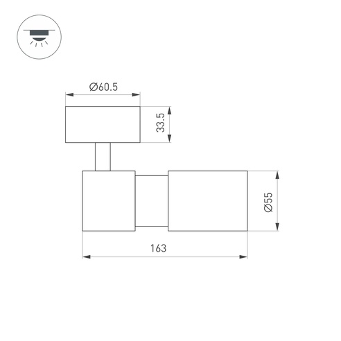 Светильник SP-ARTEMIS-SURFACE-FLAP-R55-12W Warm2700 (BK, 8-80 deg, 230V) (Arlight, IP20 Металл, 5 лет)