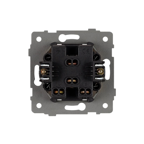 Механизм выключателя двухклавишный непроходной SWT-MK02-PL-WH-V (250V, 10A) (Arlight, -)