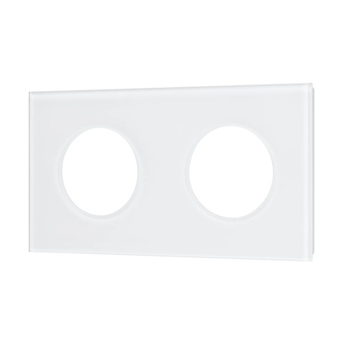 Рамка стеклянная FRM-GLARE-GC-2-WH (Arlight, -)