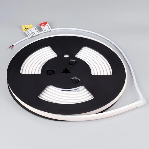 Лента светодиодная герметичная MOONLIGHT-TOP-X320-11x7mm 24V Warm2300 (10 W/m, IP65, CSP, 5m, wire x2) (Arlight, Силикон)