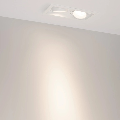 Светильник MS-VORTEX-BUILT-S210x117-2x20W Day4000 (WH-WH, 20 deg, 230V) (Arlight, IP20 Металл, 5 лет)