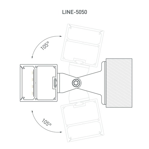 Профиль SL-LINE-5050-3000 BLACK (Arlight, Алюминий)