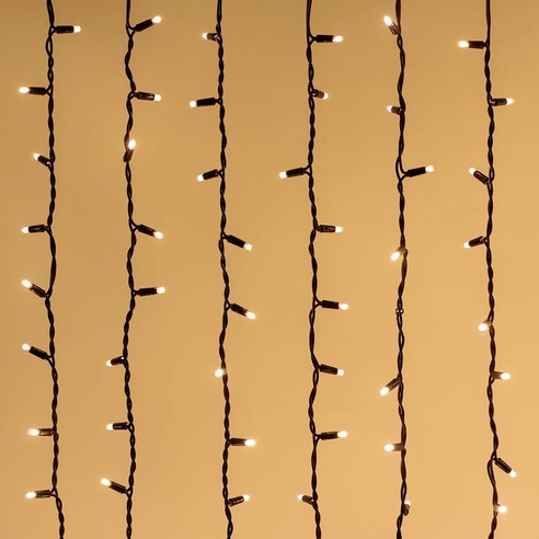Светодиодная гирлянда ARD-CURTAIN-PRO-2000x3000-BLACK-760LED-STD WARM (230V, 70W) (Ardecoled, IP65)
