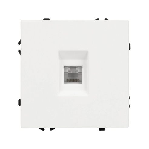 Механизм телефонной розетки SCT-NOBE-MTL1-SFPL-WH (RJ-11, 4C) (Arlight, Белый кварц)