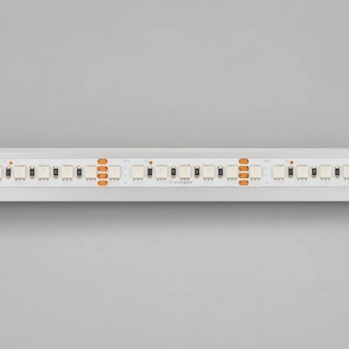 Лента светодиодная RT 2-5000 24V RGB 10mm (4040, 120 LED/m, LUX) (Arlight, 13.2 Вт/м, IP20)