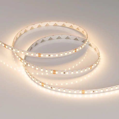 Лента RT-A128-8mm 24V Warm2700 (10 W/m, IP20, 5m) (Arlight, высок.эфф.150 лм/Вт)