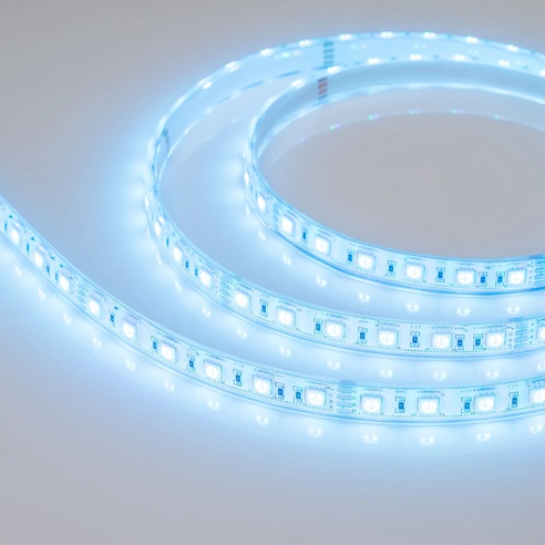 Лента светодиодная герметичная RTW-PU-B60-12.5mm 24V RGB (14.4 W/m, IP68, Wire 2m, 5m) (Arlight, -)