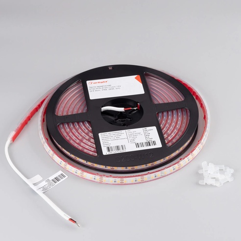Лента светодиодная герметичная RTW-PFS-A120-11mm 12V Cool 10K (9.6 W/m, IP68, 2835, 5m) (Arlight, -)