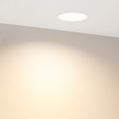 Светильник MS-BREEZE-BUILT-R82-9W Warm3000 (WH, 85 deg, 230V) (Arlight, IP20 Металл, 5 лет)