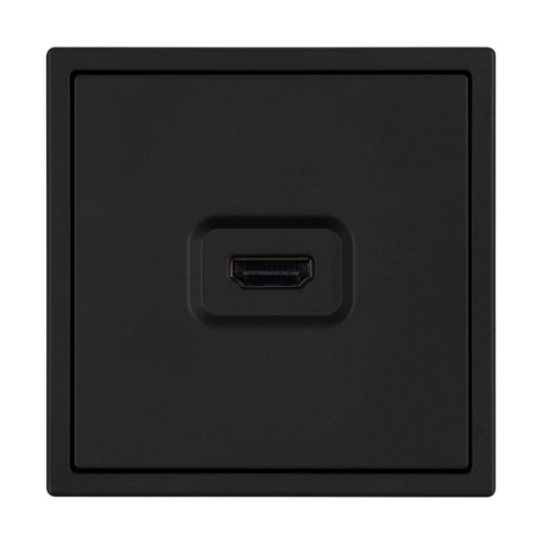 Механизм HDMI розетки SCT-NOBE-MHD1-SFPL-BK (Arlight, Черный оникс)
