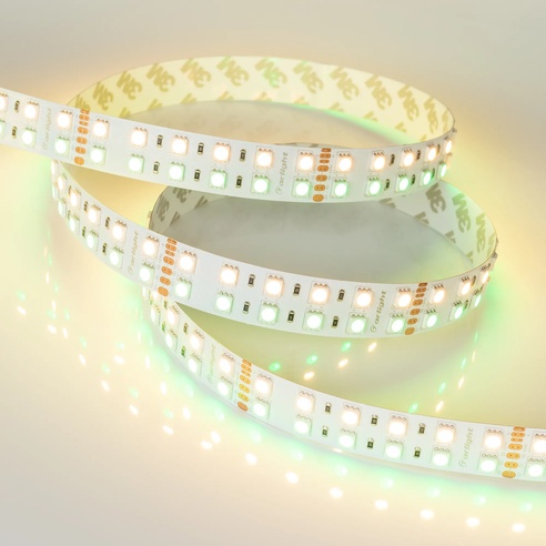 Лента светодиодная RT 2-5000 24V RGB-Warm 2x2 (5060, 720 LED, LUX) (Arlight, 32 Вт/м, IP20)