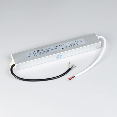 Блок питания ARPV-LG24080-SLIM-PFC-D (24V, 3.3A, 80W) (Arlight, IP67 Металл, 5 лет)