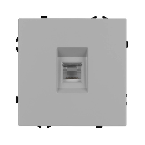 Механизм телефонной розетки SCT-NOBE-MTL1-SFPL-IS (RJ-11, 4C) (Arlight, Никель)