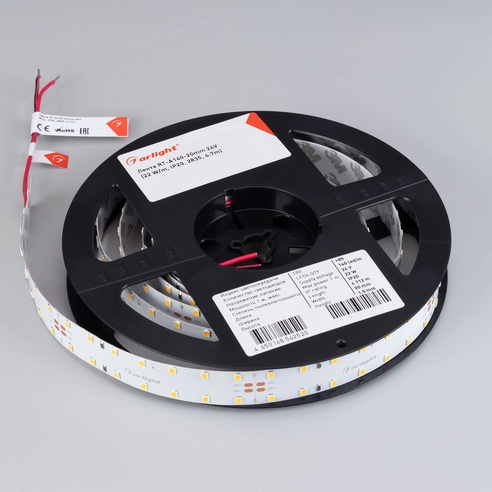 Лента светодиодная RT-A140-20mm 24V Warm3000 (22 W/m, IP20, 2835, 4.7m) (Arlight, 22 Вт, IP20)