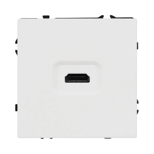 Механизм HDMI розетки SCT-NOBE-MHD1-SFPL-WH (Arlight, Белый кварц)