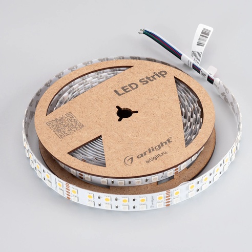 Лента светодиодная RT-B144-19mm 24V RGBW-Warm (32 W/m, IP20, 5m) (Arlight, Открытый)