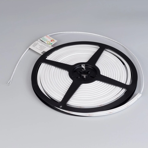 Лента светодиодная герметичная MOONLIGHT-SIDE-T-M196-03x06mm 24V Warm3000 (7.2 W/m, IP54, 2216, 5m, wire x2) (Arlight, Вывод прямой, 3 года)