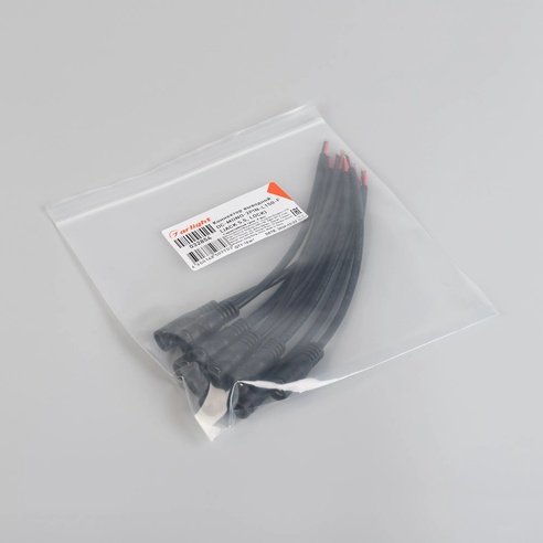 Коннектор выводной DC-MONO-2PIN-L150-F (JACK 5.5, LOCK) (Arlight, -)